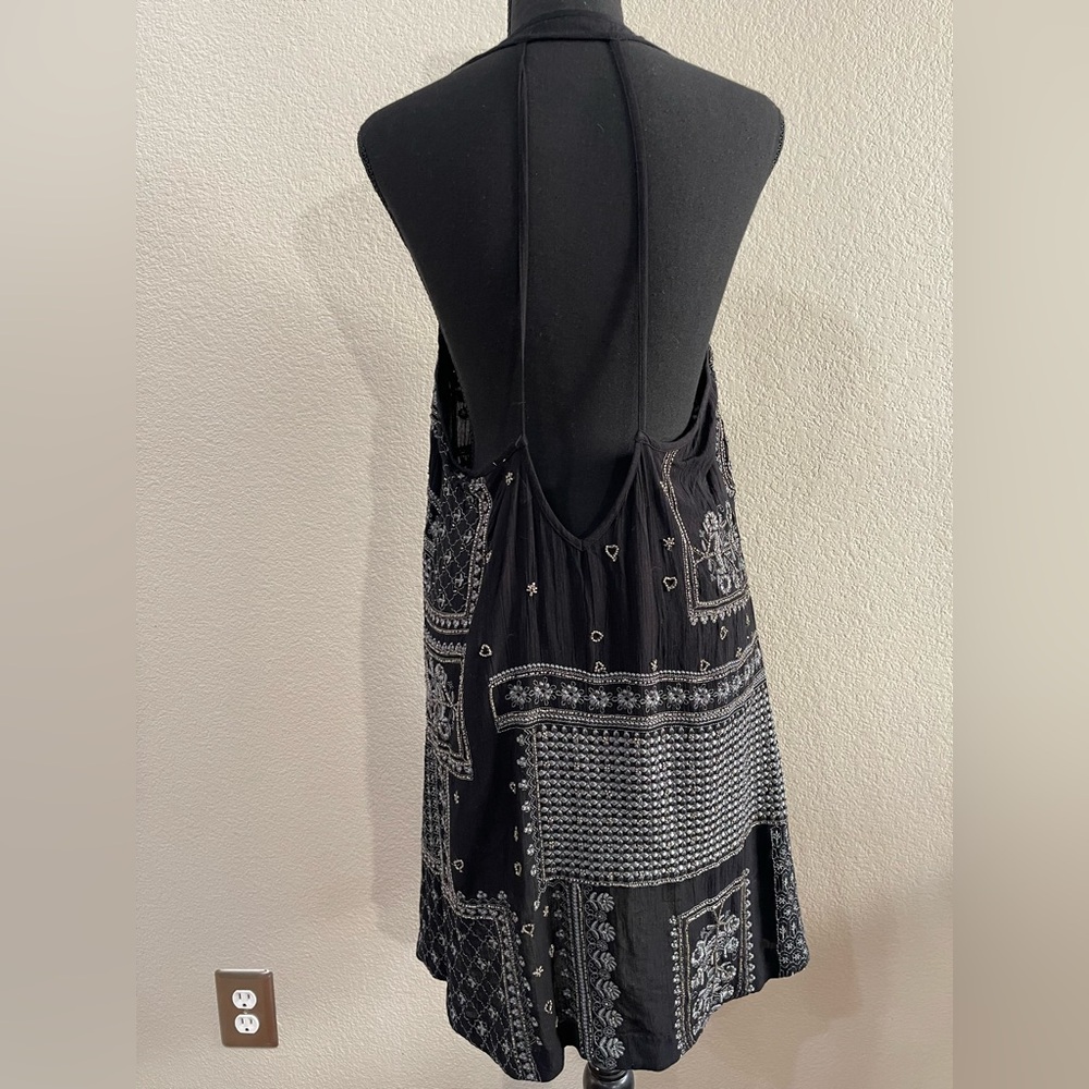 Free people beaded black dress - Picture 2 of 8